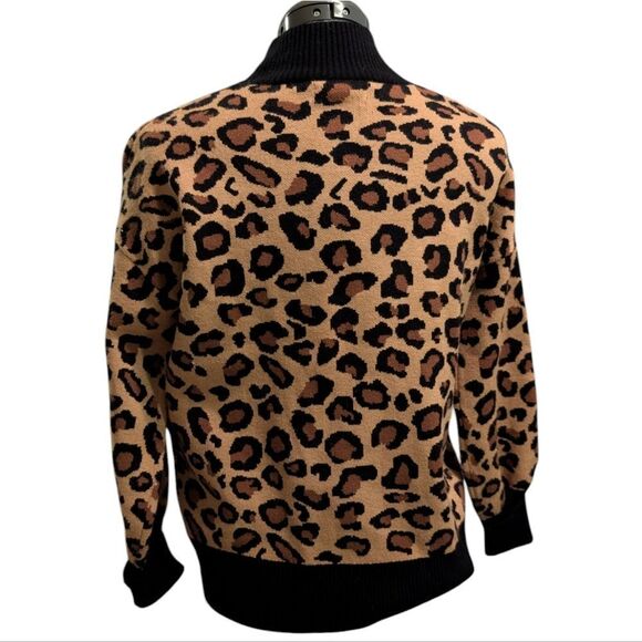 Rachel Zoe animal print knit sweater women's size‎ large - Picture 6 of 6